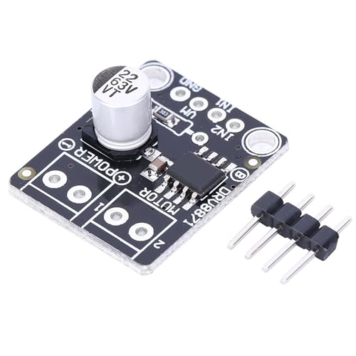 ZAICOLER Carte de Dérivation de Contrôleur Moteur Cc à Pont H Drv8871 Pour Projets Diy D'ingénieurs ÉLectroniques Avec Courant Crête 3.6a Contrôle Pwm Entrée 6.5 à 45V Protection