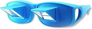 Lazy Bed Prism Reading Glasses, Glasses Horizontal Glasses Spectacles Lie Down for Reading Watching TV Myopia Usable(Black)