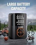 Tire Inflator Portable Air Compressor, 160PSI Tire Inflator for Car, 6X Faster Air Compressor with Digital Pressure Gauge, Tire Pump for Car, Motorcycle, Bike and Ball