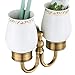 Weare Home Antike Zahnputzbecherhalter, Messing Zahnbecherhalter,Retro Klassic Solide Kupfer Zahnbürstenhalter und Keramik Glas Form Doppelt Zahnbürstenhalter Kupfer günstig Kaufen-Weare Home Antike Zahnputzbecherhalter, Messing Zahnbecherhalter,Retro Klassic Solide Kupfer Zahnbürstenhalter und Keramik Glas Form Doppelt Zahnbürstenhalter