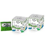 YVY MATÉ Yerba Mate Vert Bio Grand Cru | Lot de 2 boîtes | Format pratique 15 sachets de thé maté | 100% feuilles Bio, Non Fumé, Sans Tige, Sans Poussière | Infusion proche du thé vert | Boisson Détox