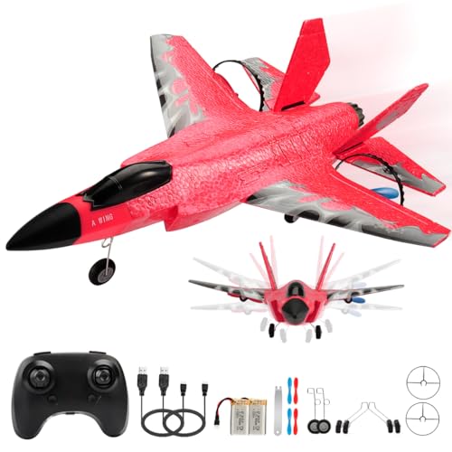 F-35 RC Plane, 2.4GHZ RC Airplane Ready to Fly Remote Control Airplane W/ 2 Batteries & 6-axis Gyro...