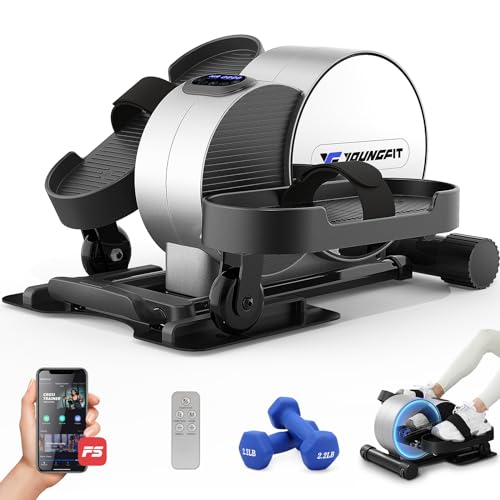 YOUNGFIT Under Desk Elliptical, Ellipse Leg Exerciser While Sitting for Seniors, Electric Seated...