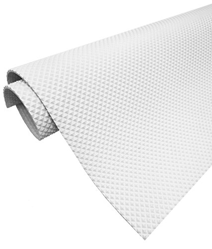 Herco 2' x 3' All Purpose Pyramid Grip Vinyl Mat - White