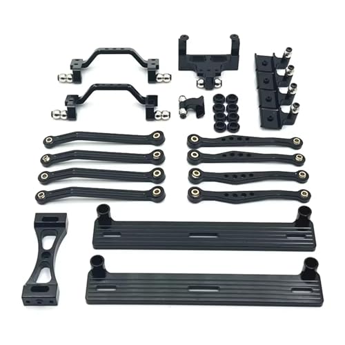 RC�J�[�p�[�c�A�N�Z�T���[ For WPL C64 C64-1 1/16 RC�J�[�A�b�v�O���[�h�p�[�c�A�N�Z�T���[ �V���[�V�����N���b�h�v�����b�h�}�E���g�T�C�h�y�_���V���b�N�}�E���g�Z�b�g�p���^��(Black)