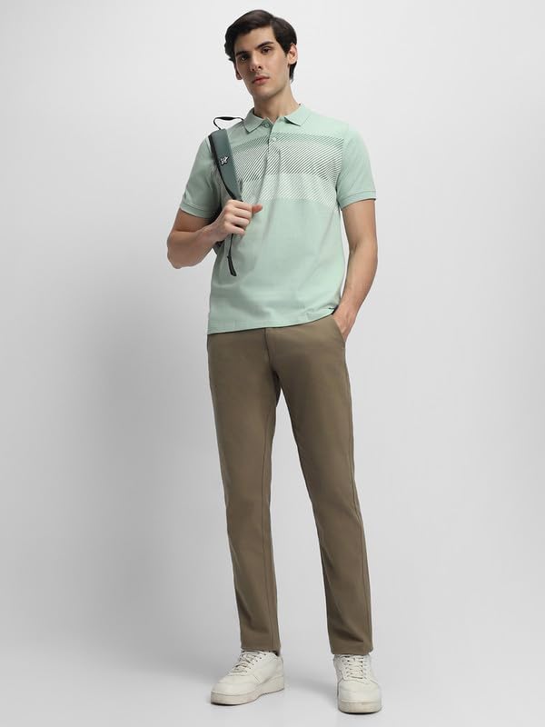 Image of Dennis Lingo Men's Cotton Polo Neck Tshirt, Regular Fit Half Sleeve