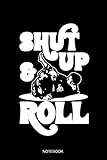  Shut Up & Roll Notebook: Blank Lined Journal 6x9 - Jiu Jitsu Martial Arts Brazilian BJJ MMA Training Log Book