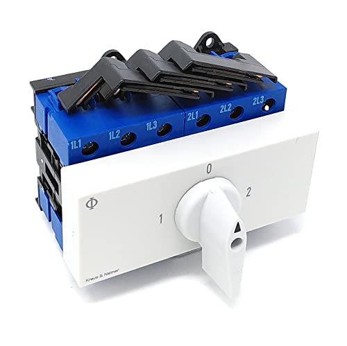 Kraus & Naimer KA40B T903 VE2 Commutateur 3 pôles 40 A avec position 1 0 2 IEC 60947-3 et EN 60947-3 Interrupteur d'alimentation