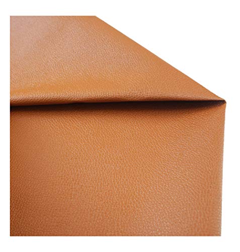 Tissu simili cuir marron extensible pour réparer vos canapés usés - 2