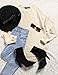 MEROKEETY Women's 2025 Fall Long Sleeve Oversized Crew Neck Solid Color Knit Pullover Sweater Tops, Beige M