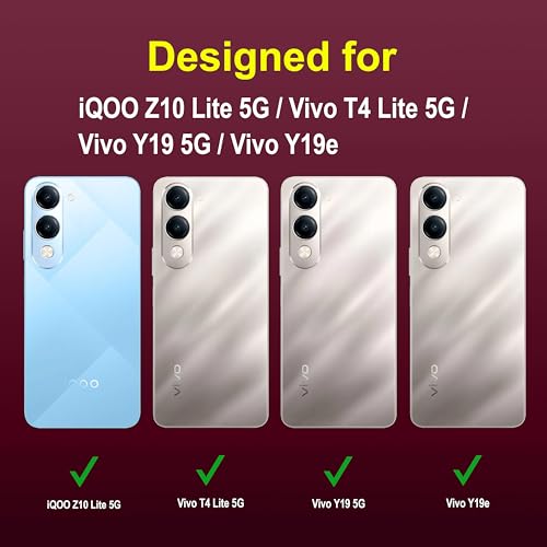 Image of Zapcase Back Case Cover for iQOO Z10 Lite 5G | Compatible for iQOO Z10 Lite 5G Back Cover | Liquid Silicon Magic Case with Camera Protection | Plum