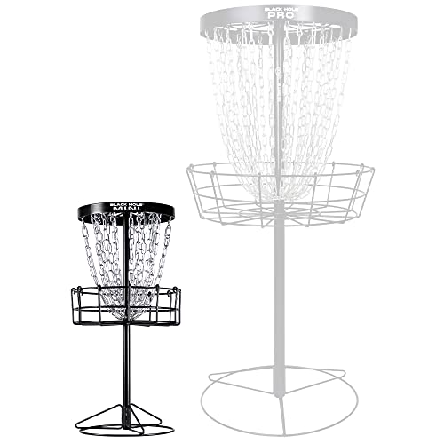 MVP Disc Sports Black Hole Mini 24-Chain Disc Golf Basket Target