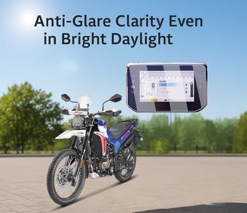 Image of Wisely Premium Screen Guard for HERO XPULSE 210 - Top Model 2025 Bike - TFT Display Digital Meter Protector - HD Clear, Full Cover - Easy Installation Kit - X Pulse Bike Accessories