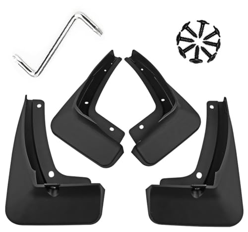 Image of Mud Flaps Mud Guards Fit for 2019-2024 Cadillac XT6, Front & Rear Mud Splash Guards Accessories - 4 Pc, Black