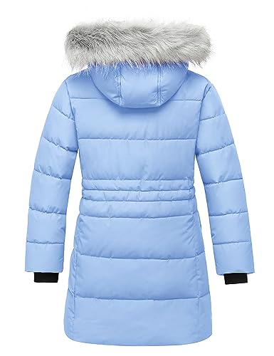 ZSHOW Girls' Winter Coat Long Hooded Parka Soft Fleece Puffer Jacket with Removable Hood2