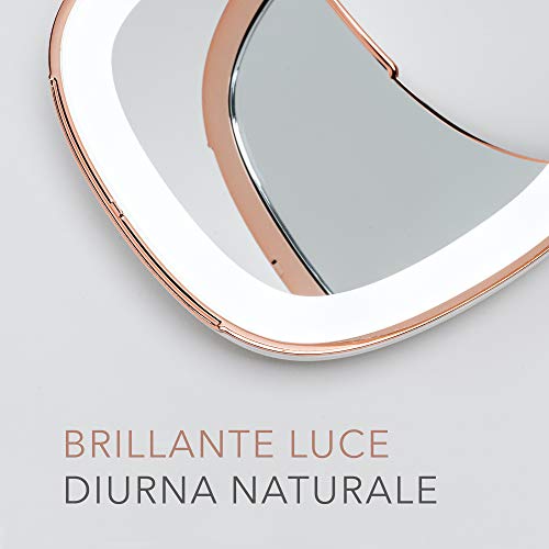 Fancii Specchio Tascabile Ricaricabile per Trucco