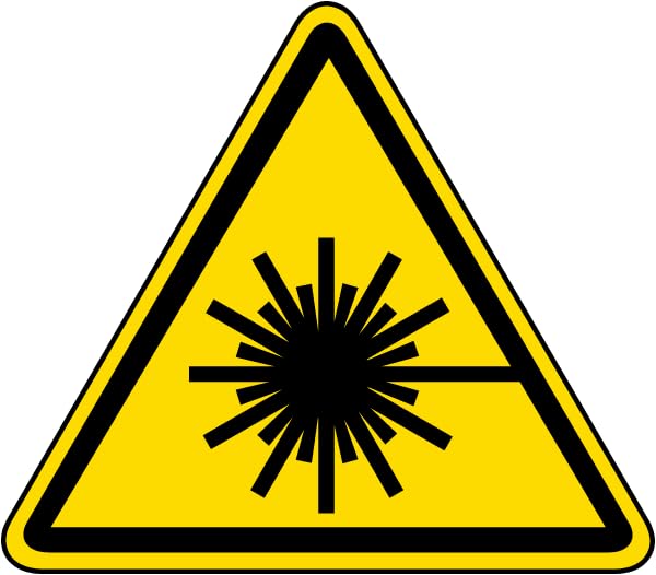 Laser Beam Warning Label | Waterproof Sticker