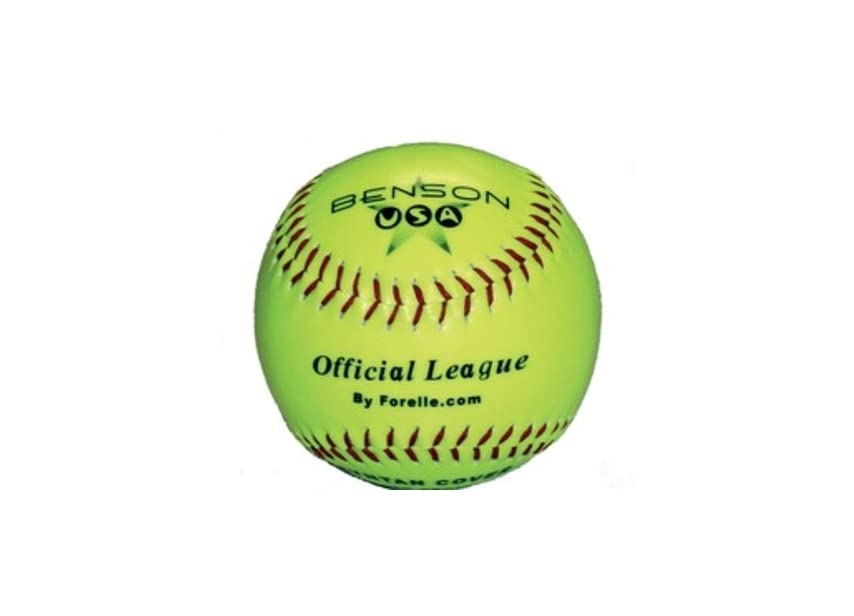 Forelle Benson LGB12Y12 Leather Game Softball - Yellow - 12 inch - 1 Ball