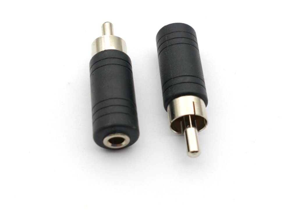100 szt. 3,5 mm żeńskie gniazdo mono na RCA Phono wtyczka męska konwerter audio