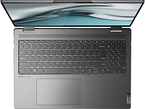 Image of Lenovo Yoga 7i 16 2-in-1 Laptop 16 inch 2.5K IPS Touchscreen (400 nits, 100% sRGB, TUV Low Blue Light) 12th Gen Intel 12-Core i5-1240P 8GB RAM 1TB SSD Backlit Fingerprint Thunderbolt Win11 Grey + Pen