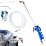 Hochleistungs Druckluftpistole, Druckluft Ausblaspistole Für 1/4" Bsp Schnellkupplung, Druckluft Reinigungspistole Mit Schlauch, Perfekt Für Autoreparaturen, Werkstattreinigungen (Winkel)