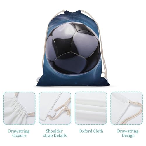 Drawstring Backpack Foldable Draw String Bags Soccer Ball Sackpack Sports Gym Bag for Shopping Yoga4