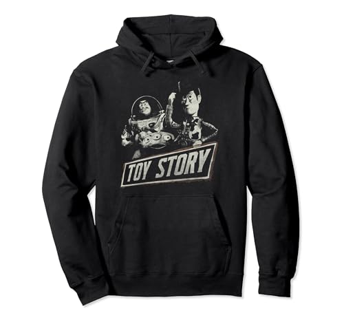 Sweat à capuche Toy Story Disney Pixar imprimé affiche vintage gris pour fan de cinéma