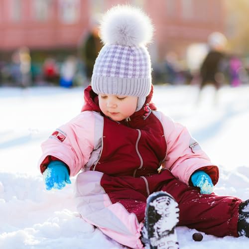 Image of ONESING 12 Pairs Kids Gloves - Warm Knitted Winter Gloves Bulk for Girls Boys | Children Gloves Designed for Cold Weather