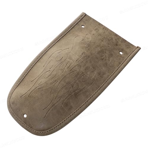 Bavoir garde-boue arrière PU couture flamme noire pour Harley Electra
