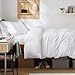 Bedsure Duvet Cover Twin/Twin XL Size - 2 Pieces Prewashed Cotton-Like Extra Soft Bedding Set, Includes 1 Twin Duvet Cover 68x90 Inches with Zipper Closure & 1 Pillow Sham, White, No Comforter