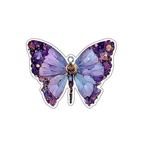 カラフルな動物の金メッキ塗装アクリルバッグペンダント車のキーチェーンペンダント