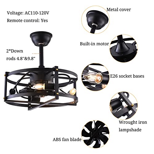 LOYALHEARTDY-Caged-Ceiling-Fan-With-Light-18in-Black-Chandelier-Ceiling-Fan-With-Remote-Downrod-48-98-Small-Industrial-Bladeless-Ceiling-Fan-Lighting-3-speed-Silent-Enclosed-Fan