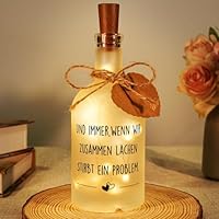 Vetbuosa Geschenke für Frauen, Geburtstagsgeschenk für Frauen, Beste Freundin Geschenke, Jahrestag Geschenk für Ihn/Sie, Abi 2025 Geschenk - LED Flaschenlicht