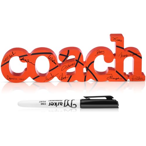 CroBlissful 2 Pcs Coach Wood Word Marker Pen Set Coach Gift Coach Dad Gifts Coach Gifts Shelf Desk...