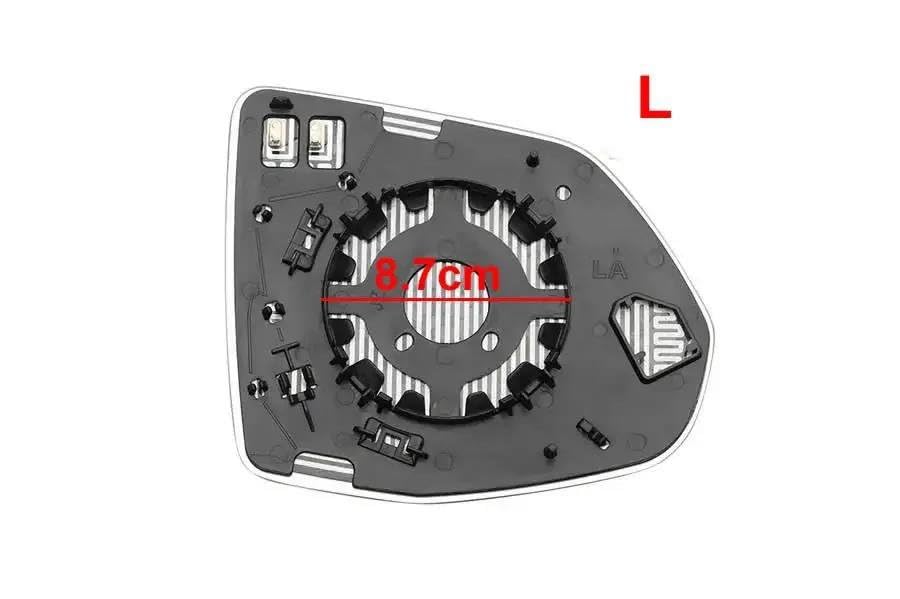 Vetro Specchietto Retrovisore Esterno Riscaldato Per Cadillac XT4 XT5 XT6 (2019-2023) – Lente Grandangolare, Coppia (lato Dx E Sx) - 6