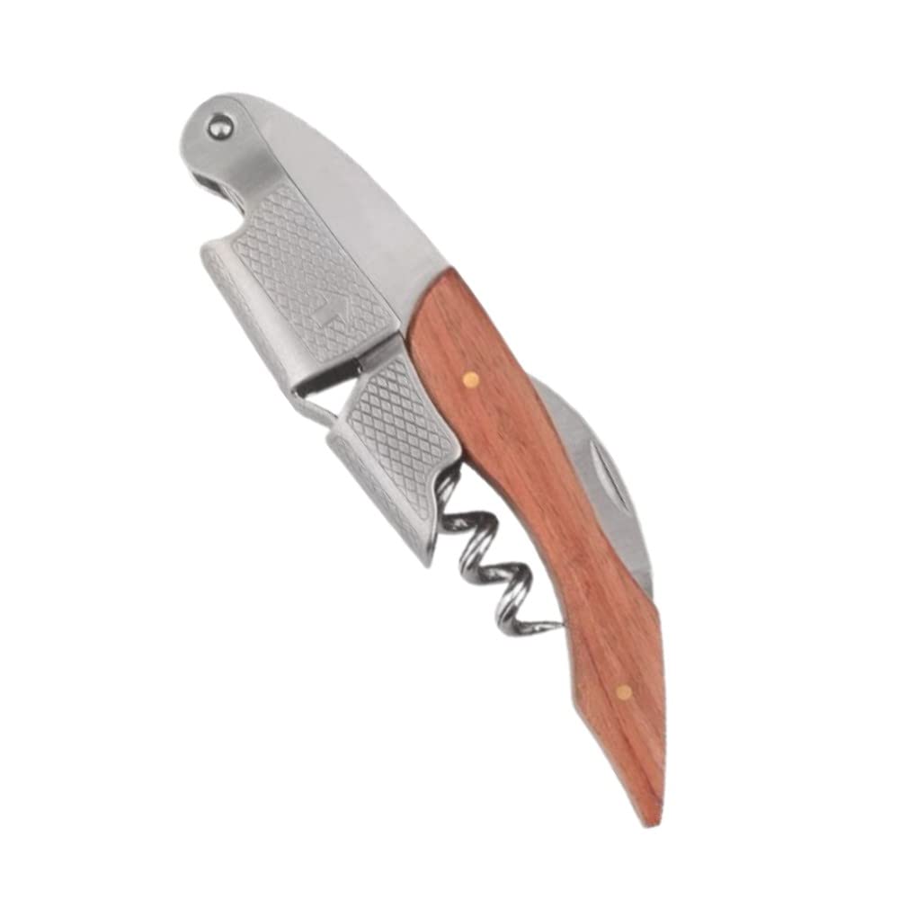 Waiters Corkscrew Multifunction Wine Opener with Foil Cutter Pearwood Bottle Opener for Home High End Restaurants Bar