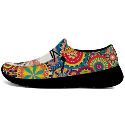 Women's Mandala Shoes Loafers Cute Animal Slip-on Shoes Gifts for Her Him2
