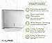 Alpine Industries Vertical Toilet Paper Holder & Alpine Industries 290 C-Folds/380 Multi-Folds Paper Towel Dispenser Bundle