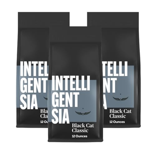 Intelligentsia Coffee, Light Roast Whole Bean Coffee - Black Cat Classic Espresso 36 Ounces (3 Bags of 12 Ounces)