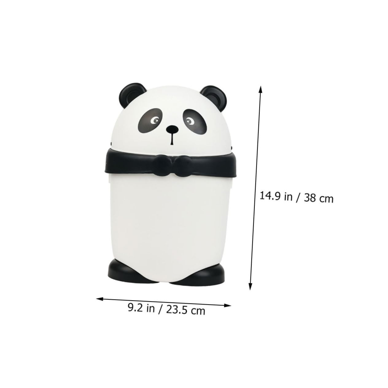 MUSISALY Nimal Shaped Container Tiny Trash Bin Lid Panda Waste Paper Can for Office Creative Trash Can for Babies