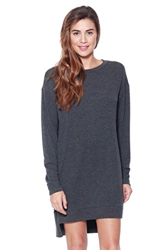 Alexander + David A+D® Womens Lightweight Crewneck Sweater Dress with Side Pockets