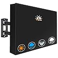 Zettum Outdoor TV Cover 43 Inch - 600D TV Cover Weatherproof & Waterproof for 40 to 43 Inch Outdoor TV, Heavy Duty TV Enclosure Protector for Outside Flat Screen TV (Size: 40"L x 6"D x 26"H)