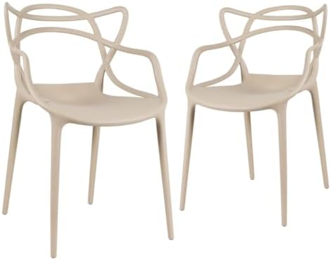 Loft7, Conjunto Kit 2 Cadeiras Design Allegra Polipropileno Injet...