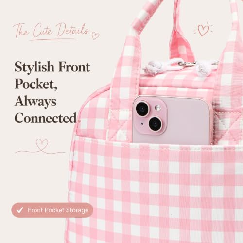 Image of LOVELYWIND Lunch Box for Women Cute Lunch Bags for Women Lunch Tote Bags Reusable Insulated Lunch Box Large Capacity Reusable Insulated Cooler for Work or Travel Gifts or Beach