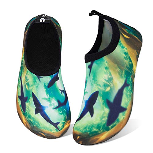 Image of WateLves Kids Water Shoes Toddler Girls Boys Barefoot Non-Slip Quick Dry Aqua Socks for Beach Swim Walking