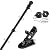Yeesun Flag Pole,6FT American Flag Pole & Bracket-Flagpoles for 3 x 5 Flags Holder for House Porch & Outdoor,Tangle Free and Wall Mount Flag Pole Kit (Without flag,Black)