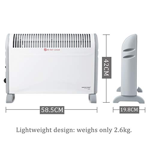 image for DONYER POWER Convector Heater with Adjustable Thermostat 3 Heat Settin