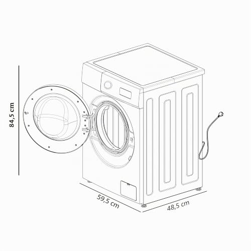 Miniatura 2 de Cecotec Lavadora 6 Kg Carga Frontal Bolero DressCode 6150 Inverter A HairCatch Kit. 1650W, 1000 rpm, 12 programas, Motor Inverter Plus, Steam Max, Drum Clean, Delay Start y Child Lock.