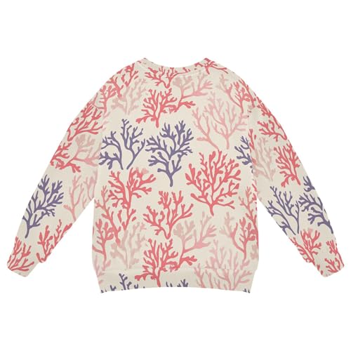 JUNZAN Cartoon Colorful Corals Little Kids Sweatshirt Hoodie Crewneck Outerwear for Kids Sports 4T2
