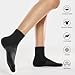 CS CELERSPORT 5 Pairs Women's Ankle Socks Running Athletic Sport Socks with Cushion, Morandi, Small